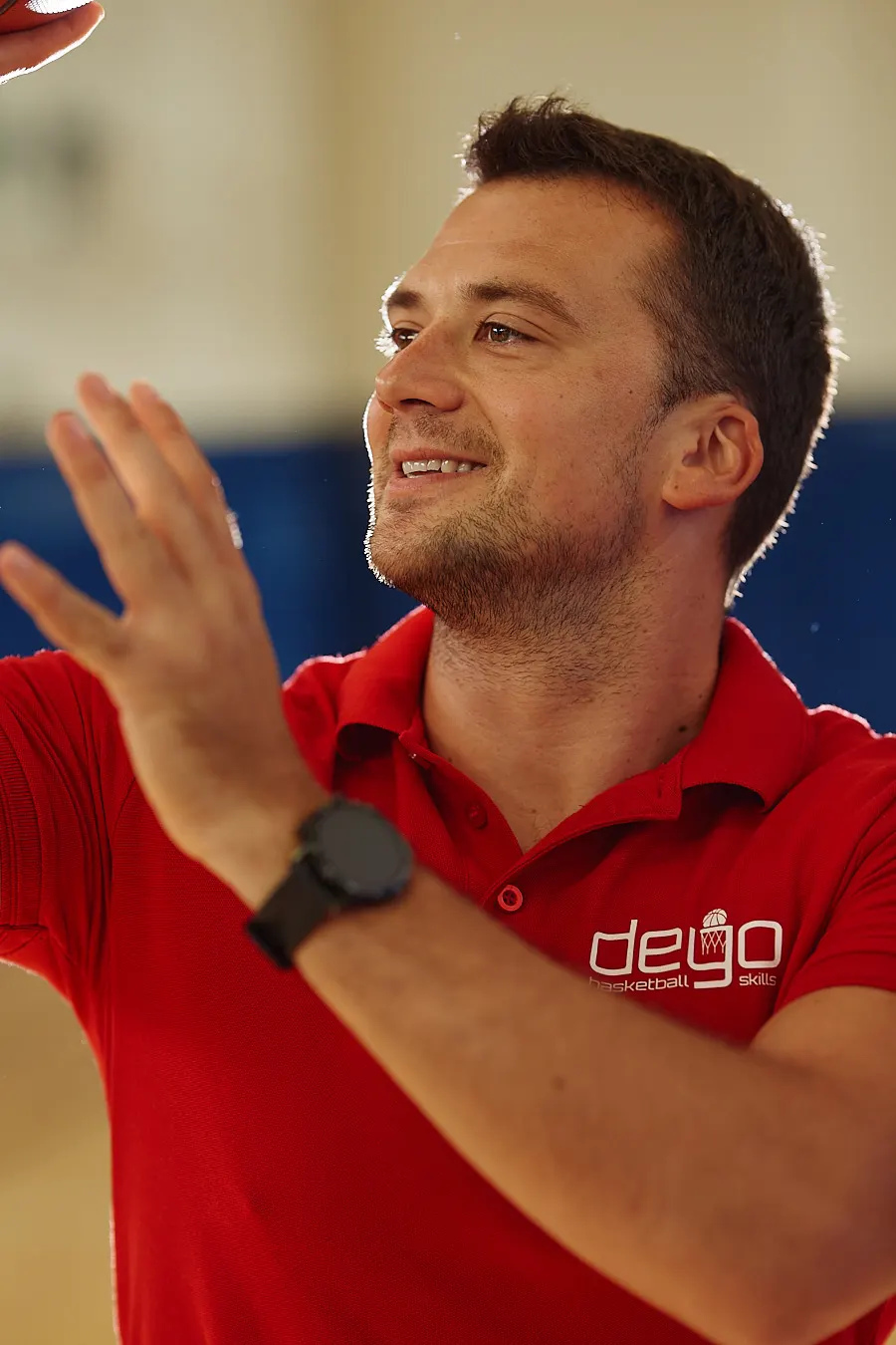 Dejan red shirt portrait photo